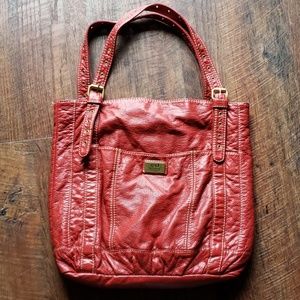 Red brand shoulder bag